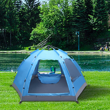 HomeUp™ 4-Person Waterproof Camping Hiking Beach Outdoor Tent