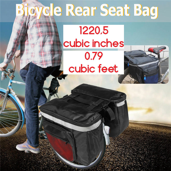 BIKIGHT Bicycle Saddle Bag Pannier Rear Seat Pouch Bike Bag