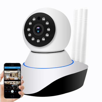 HomeUp™ Wi-Fi Home Security Camera Baby Monitor with Night Vision Motion Detector and Two-Way Audio