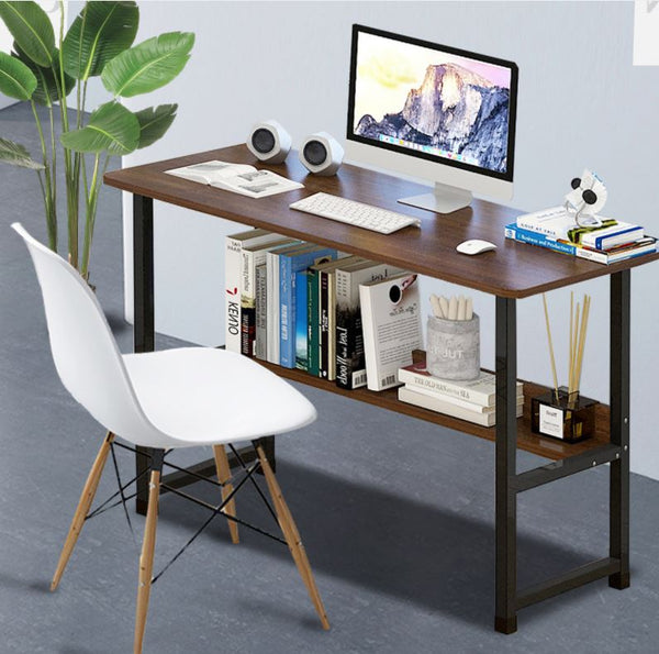 Wooden Computer Desk PC Laptop Workstation Study Table with a Shelf