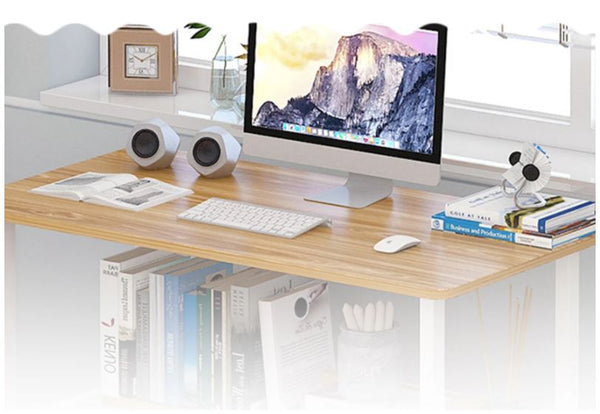 Wooden Computer Desk PC Laptop Workstation Study Table with a Shelf