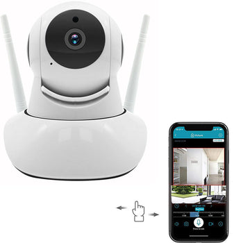 HomeUp™ Wireless Home Security Camera Baby Monitor with Night Vision Motion Detector and Two-Way Audio