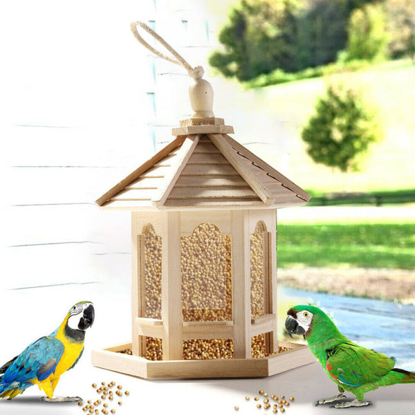 HomeUp™ Wooden Bird Feeder