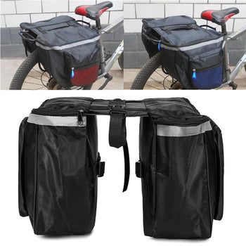 BIKIGHT Bicycle Saddle Bag Pannier Rear Seat Pouch Bike Bag