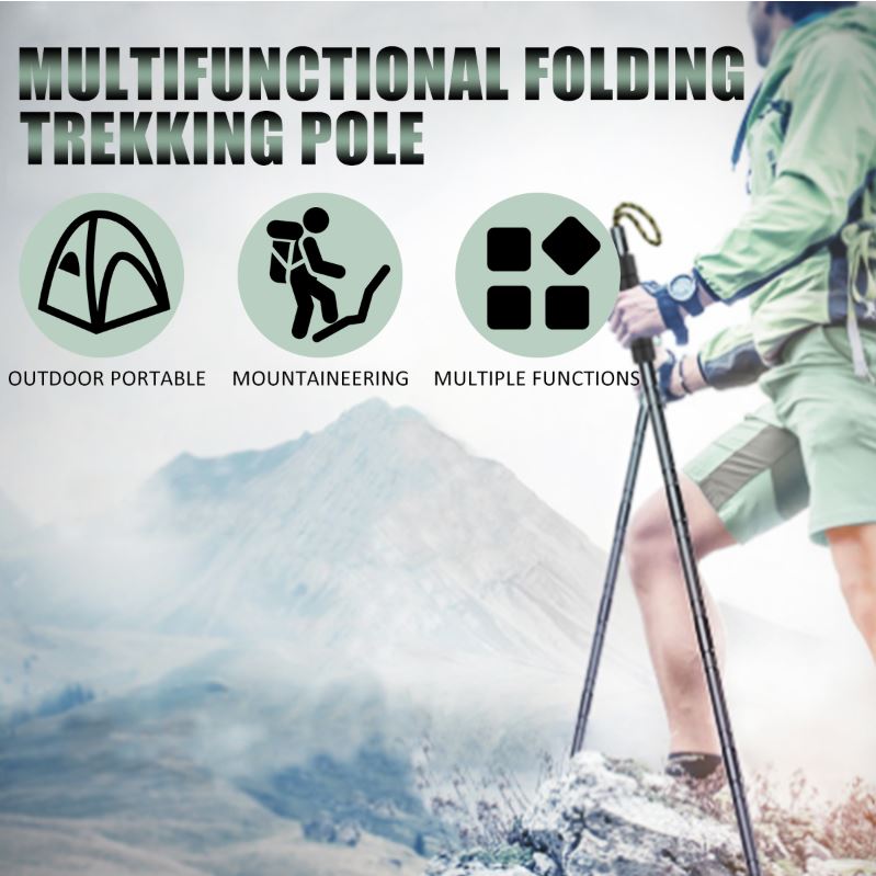 HomeUp™ Collapsible Walking Hiking Trekking Survival Gear Stick